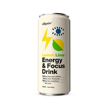 Nápoj Vilgain Energy & Focus citrón, limetka 330ml