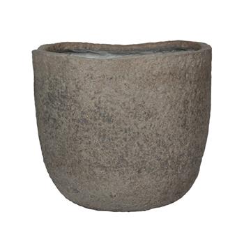 Květináč kulatý MT.RUSSELL L ficonstone šedo-hnědý 51cm