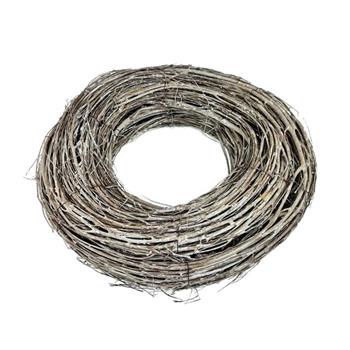 Věnec proutěný šedý 40cm