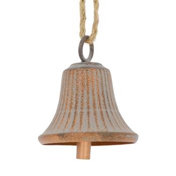 Ozdoba kovový zvon bronzový 11cm