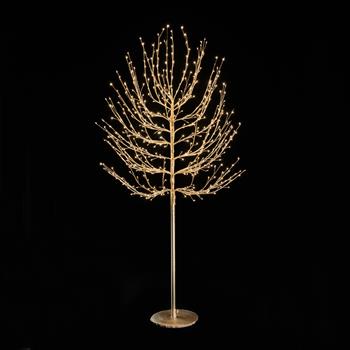 Strom svítící venkovní 580LED, bílá, zlatý 150cm