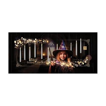 Svíčka kónická levitující s LED, časovačem, na baterie a s ovladačem 12ks