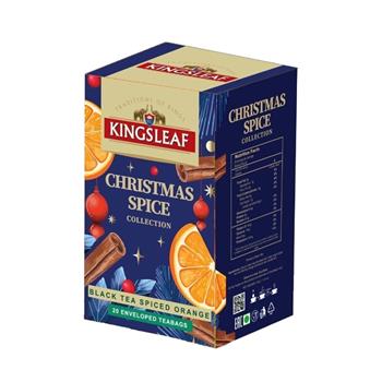 Čaj KINGSLEAF Black Spiced Orange Christmas Spice 20x2g