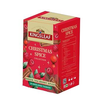 Čaj KINGSLEAF Green Berry Spice Christmas Spice 20x1,5g