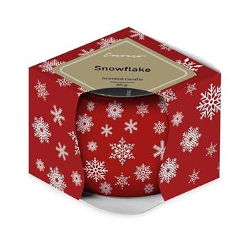 Svíčka vonná ve skle Snowflake 7cm