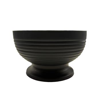Miska/žardina plastová kulatá na noze černá 22cm