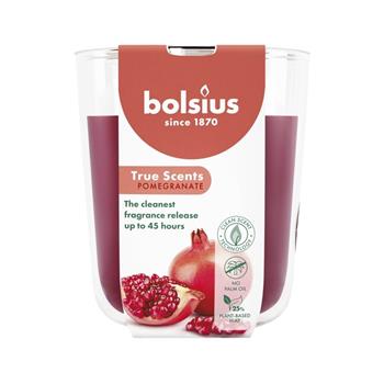 Svíčka vonná ve skle BOLSIUS True Scents Pomegranate 9,7cm