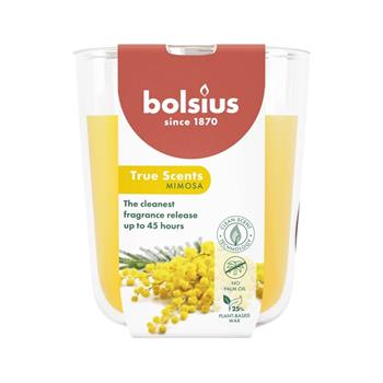 Svíčka vonná ve skle BOLSIUS True Scents Mimosa 9,7cm