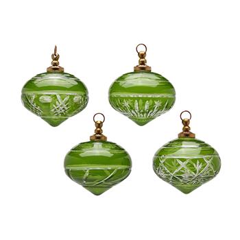 Ozdoba skleněná cibule s ornamenty mix 10cm