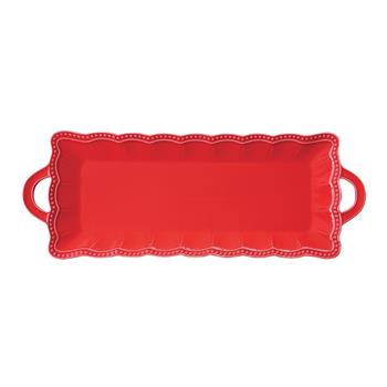 Tác hranatý porcelánový ELITE se 2 uchy 43x16cm