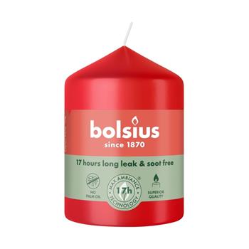 Svíčka válcová BOLSIUS červená 8cm